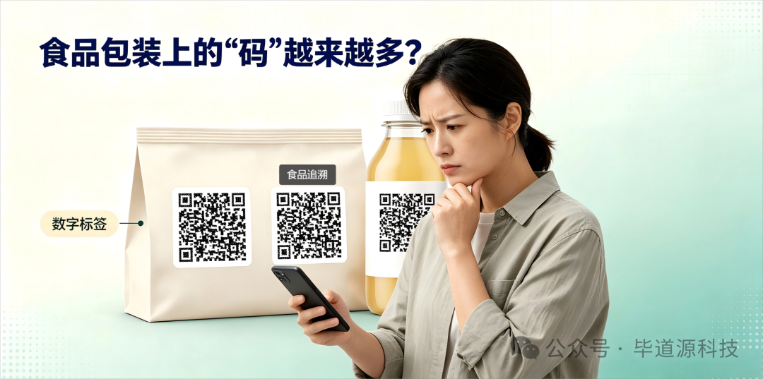 食品包装上的“码”越来越多？一文读懂数字标签与食品追溯码的区别与融合